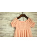 Peach Wrinkled Chiffon Lovely Flower Girl Dress Peach Wrinkled Chiffon Lovely Flower Girl Dress